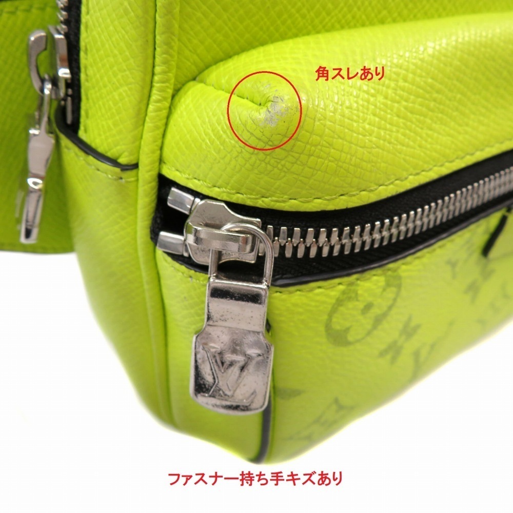 LOUIS VUITTON Bumbag Taigarama Waist Bag Yellow Clutch - Picture 9 of 11